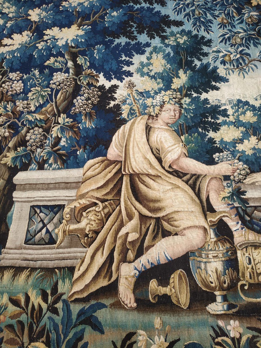 Dionysus And Artemis Tapestry, Louis XV Period-photo-2