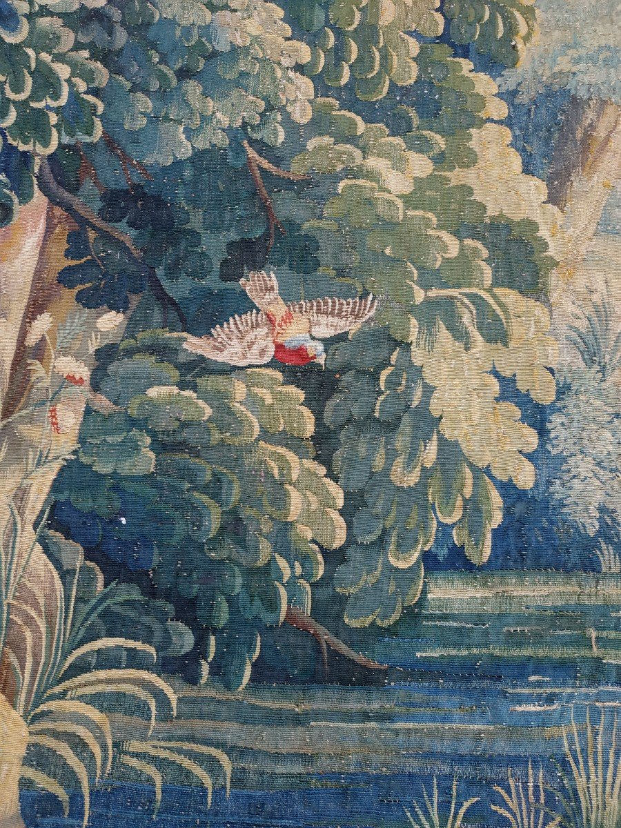 Tapisserie Verdure Des Ateliers De Lille France d'époque Louis XV -photo-1
