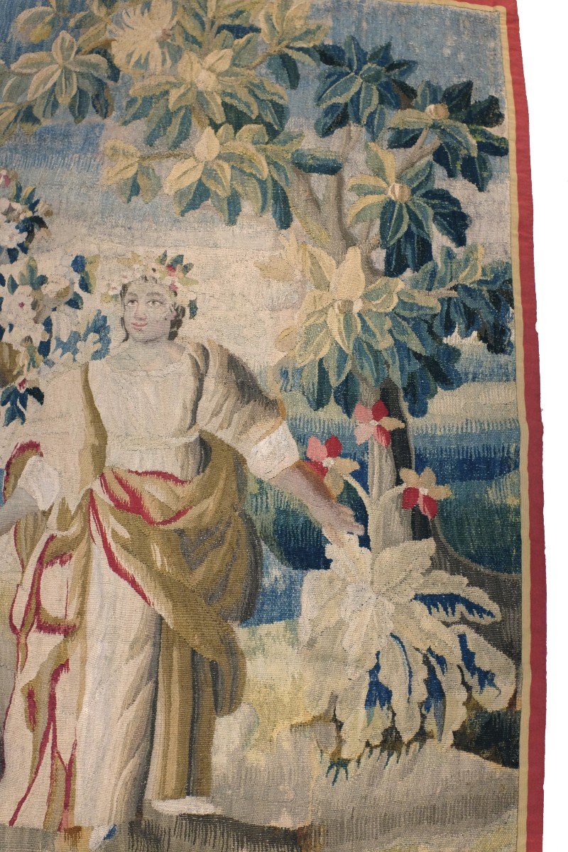 Aubusson Felletin Tapestry Spring Louis XVI Period -photo-3
