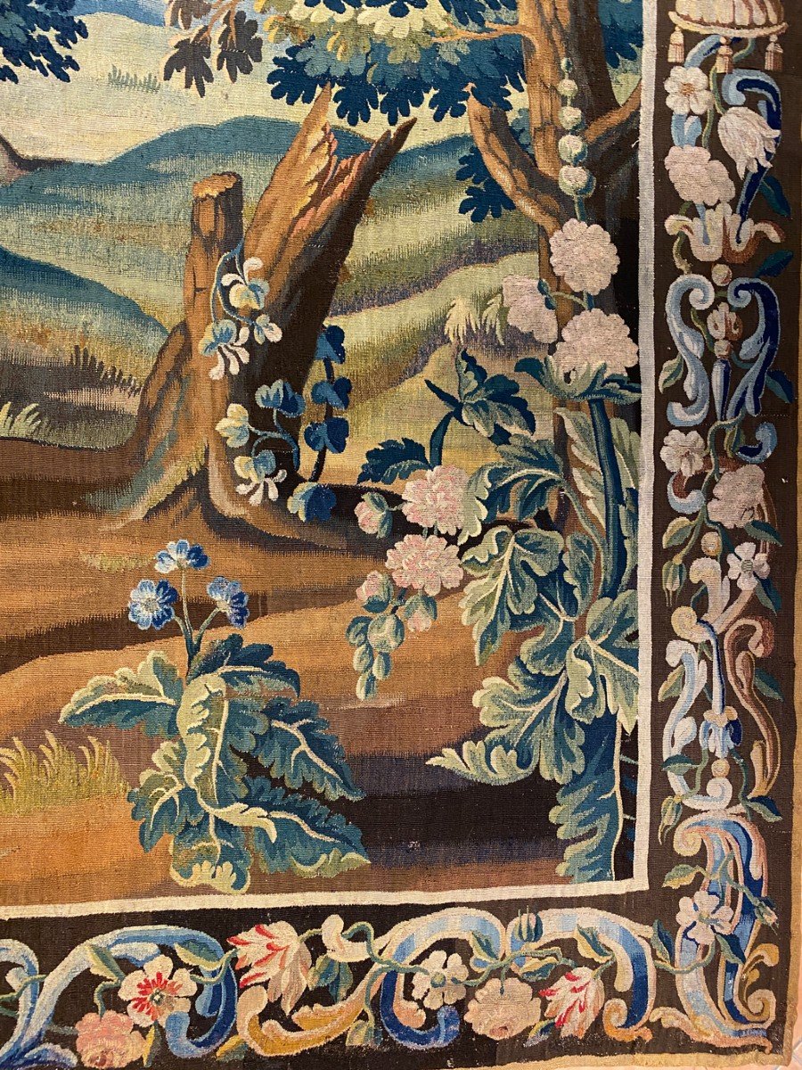 Tapisserie Verdure Flandres époque Louis XVI-photo-5