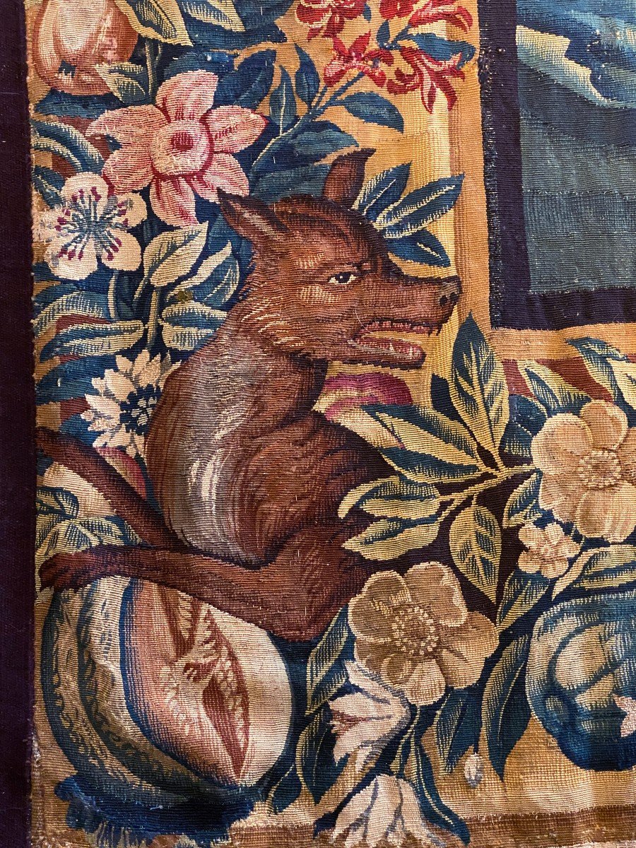 Tapisserie Bruges d'époque Louis XIV-photo-3