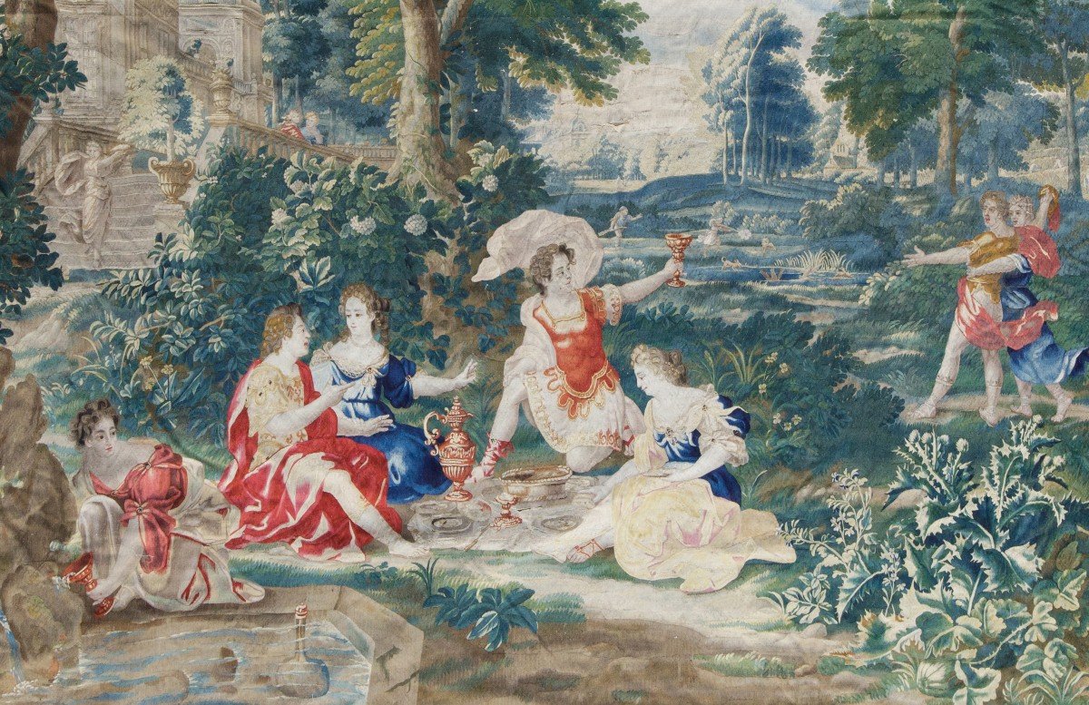 Louis XV Period Brussels Tapestry-photo-3