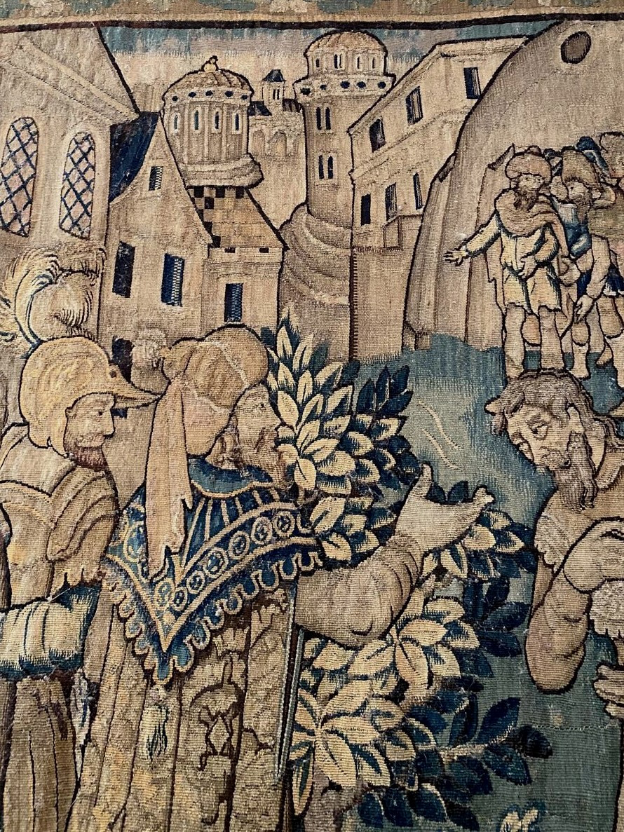 Oudenaarde Tapestry, Late 16th Century, Biblical Scene -photo-2