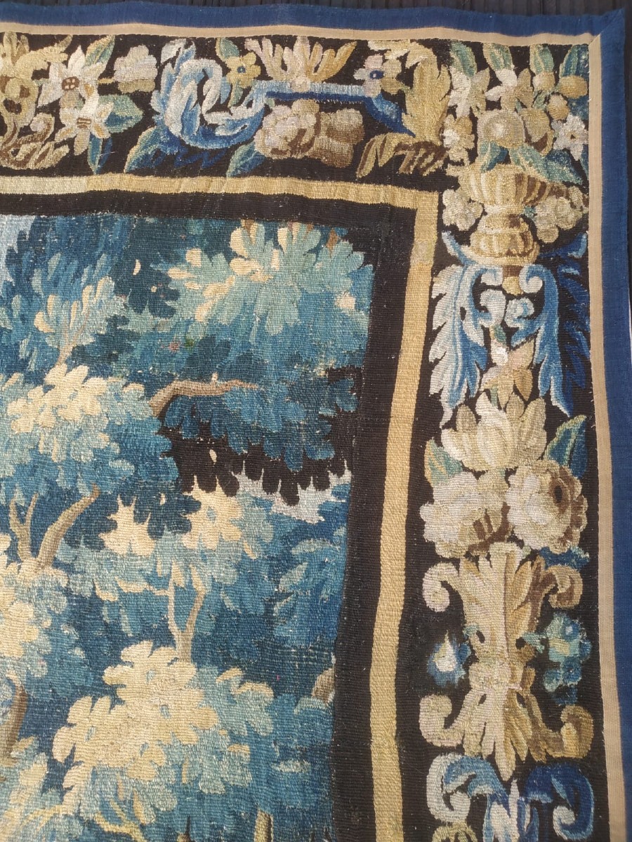 Tapisserie Verdure Aubusson époque Louis XV-photo-1