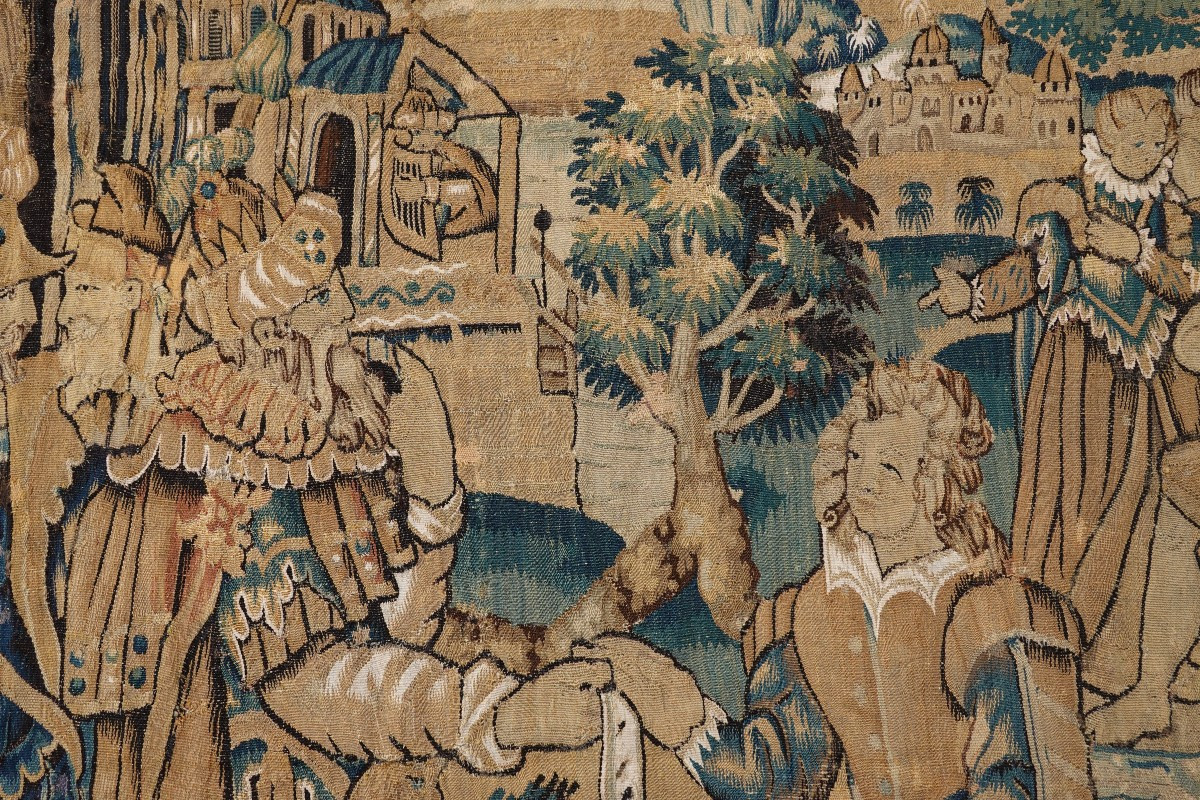 Oudenaarde Tapestry, Late 16th Century, Biblical Scene -photo-2