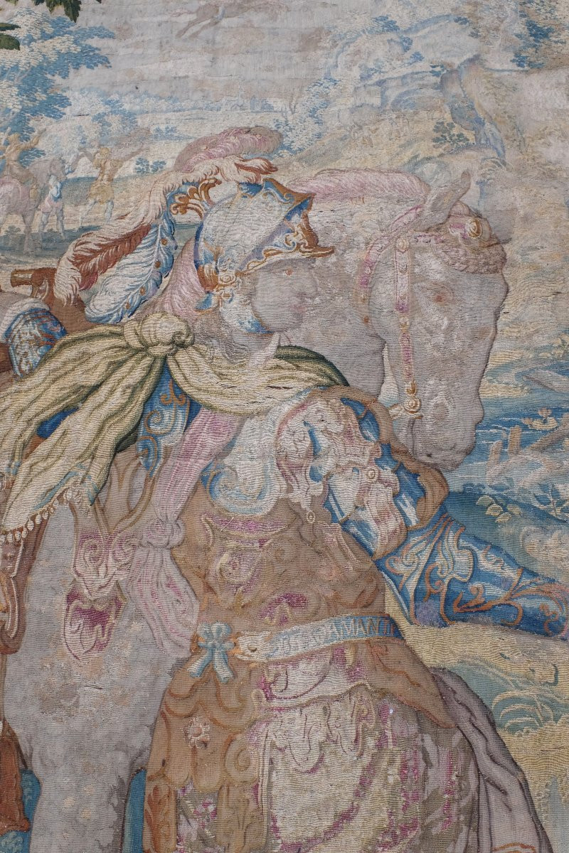 Tapisserie des Ateliers de Madrid XVIII siècle -photo-1