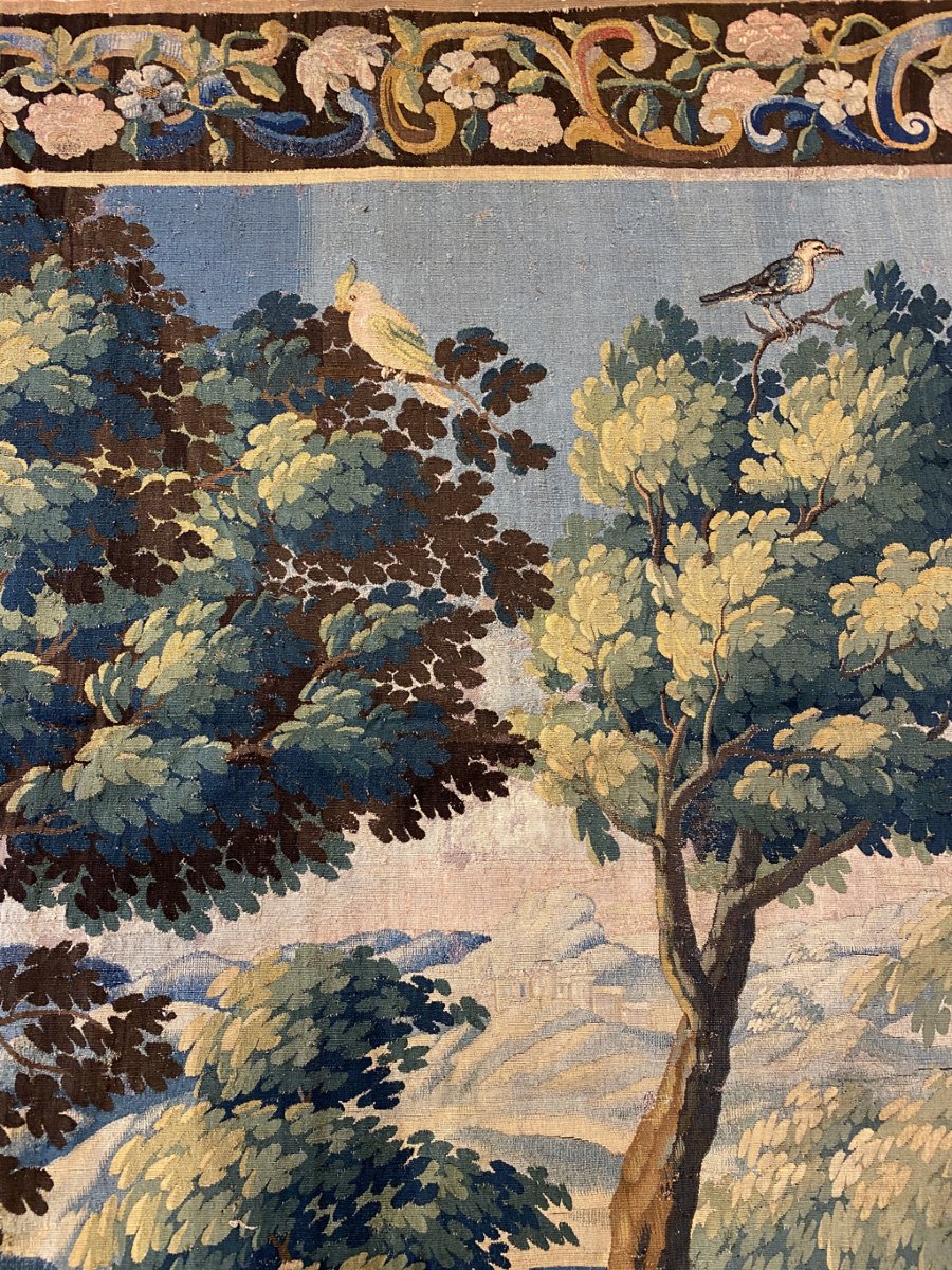 Louis XVI-era "flandres Verdure" Tapestry-photo-2
