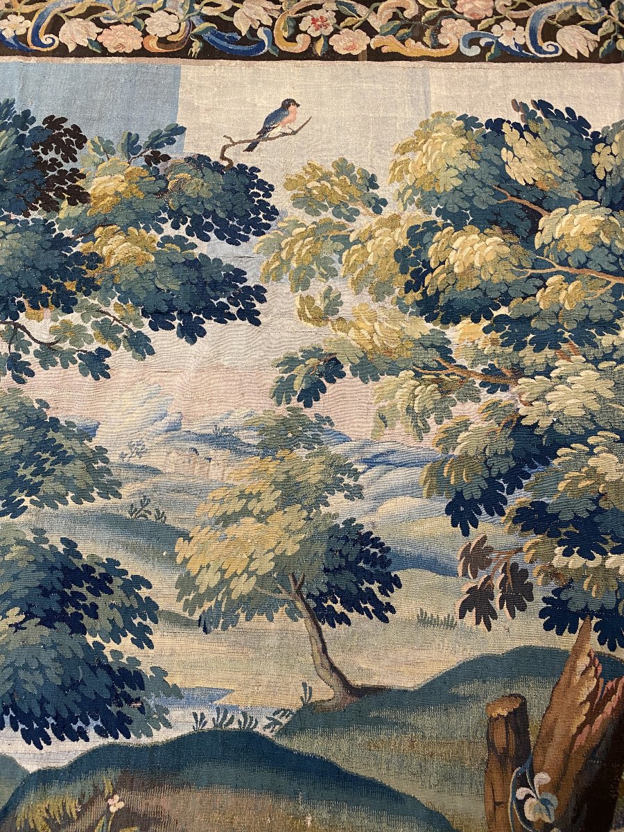Louis XVI-era "flandres Verdure" Tapestry-photo-1