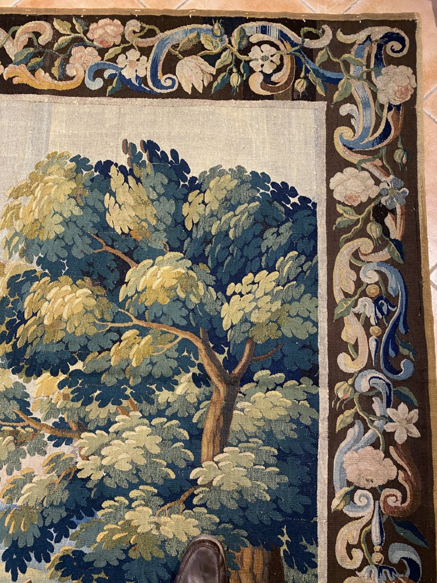 Louis XVI-era "flandres Verdure" Tapestry-photo-2