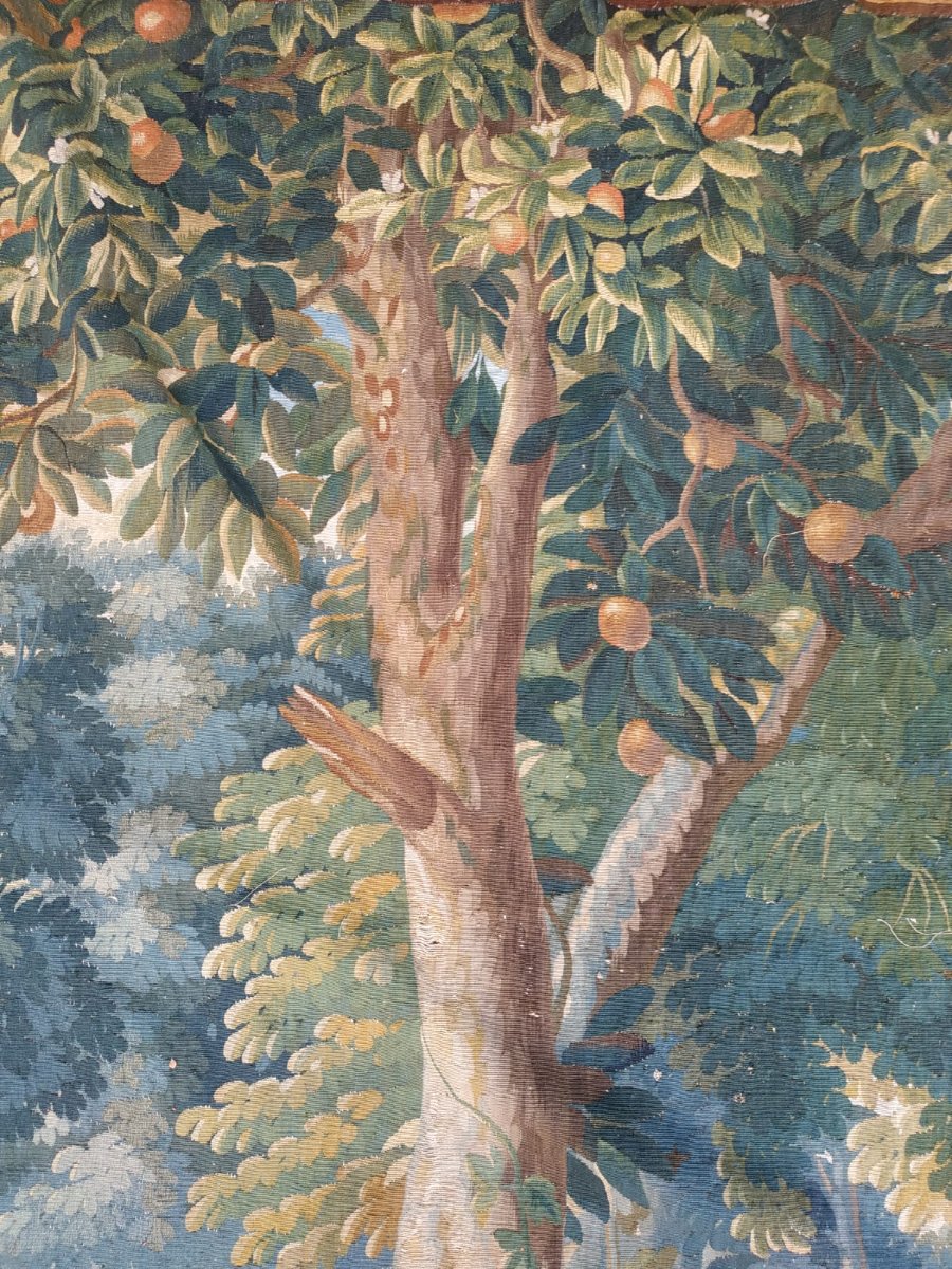 Brussels Tapestry, "rural Scene," Louis XV Period -photo-3