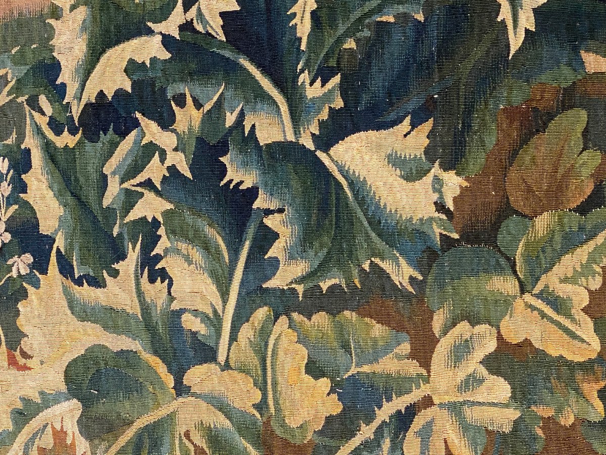 Brussels Tapestry, "rural Scene," Louis XV Period -photo-3