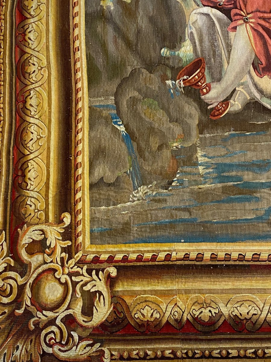 Brussels Tapestry, "rural Scene," Louis XV Period -photo-7