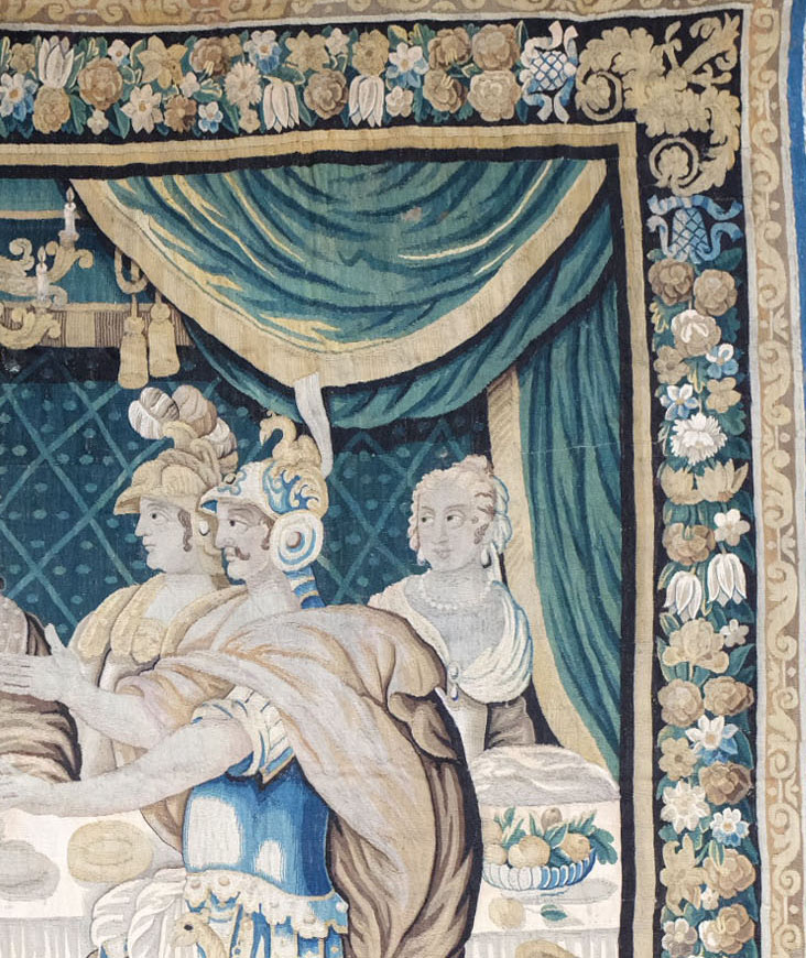 Tapisserie Aubusson Le Banquet en parfait état.-photo-2