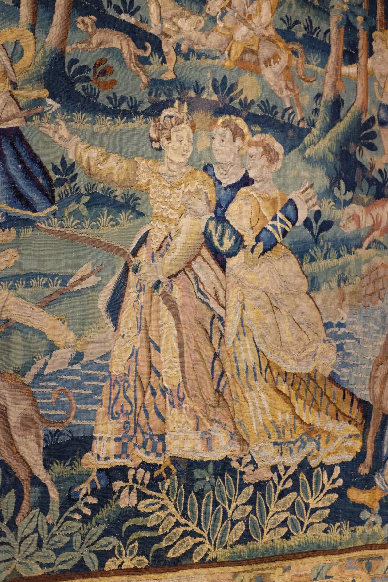 Tapisserie Flandres  Louis XIII Scéne De Chasse -photo-3