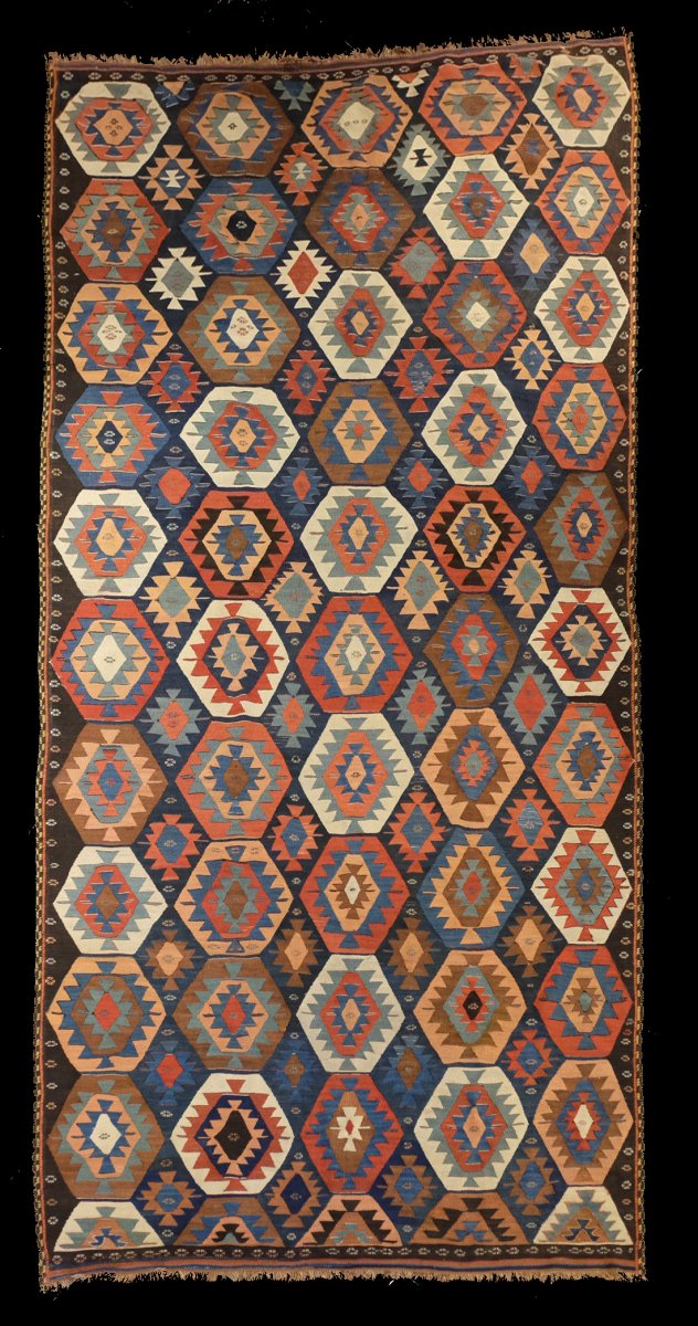 Kilim Véramine Perse Vers 1890
