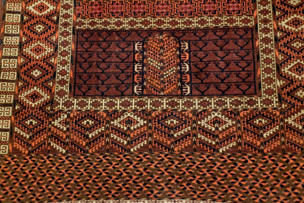 Tapis Turménistan Hatchlou  Asie Centrale Vers 1890-photo-2