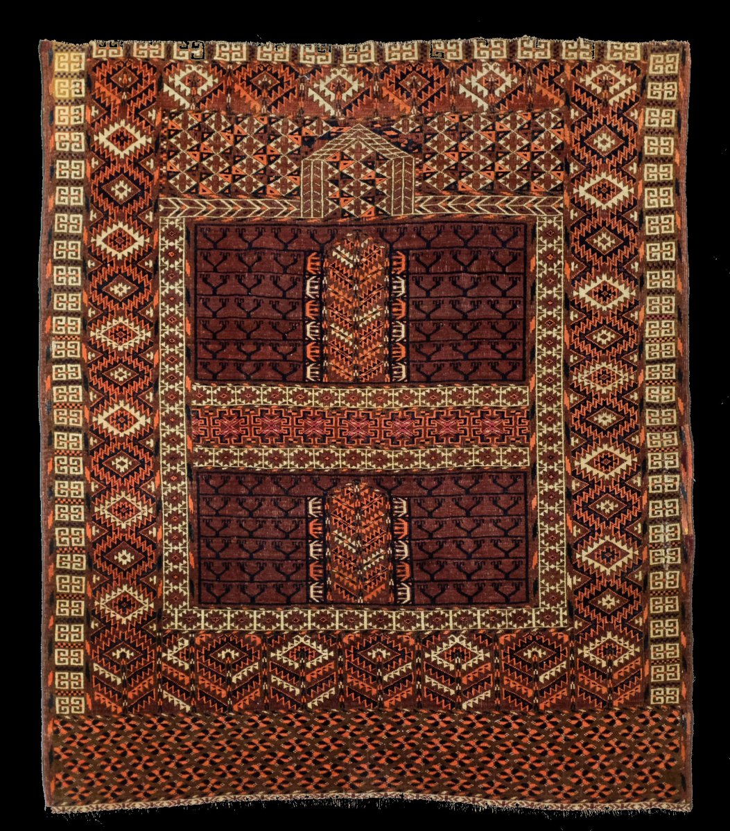 Tapis Turménistan Hatchlou  Asie Centrale Vers 1890