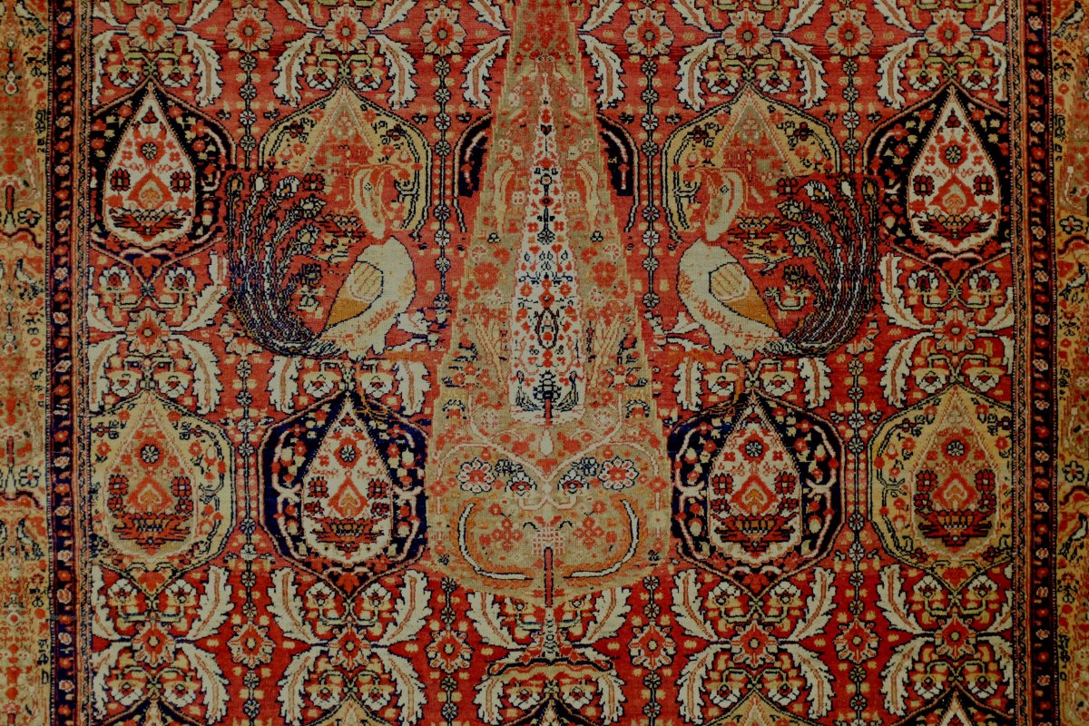 Persian Ferahan Rug Kadjar Period-photo-3