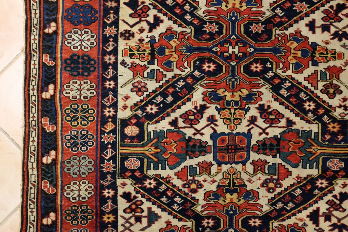 Caucasus Seikour Rug From The XIX Century.-photo-3