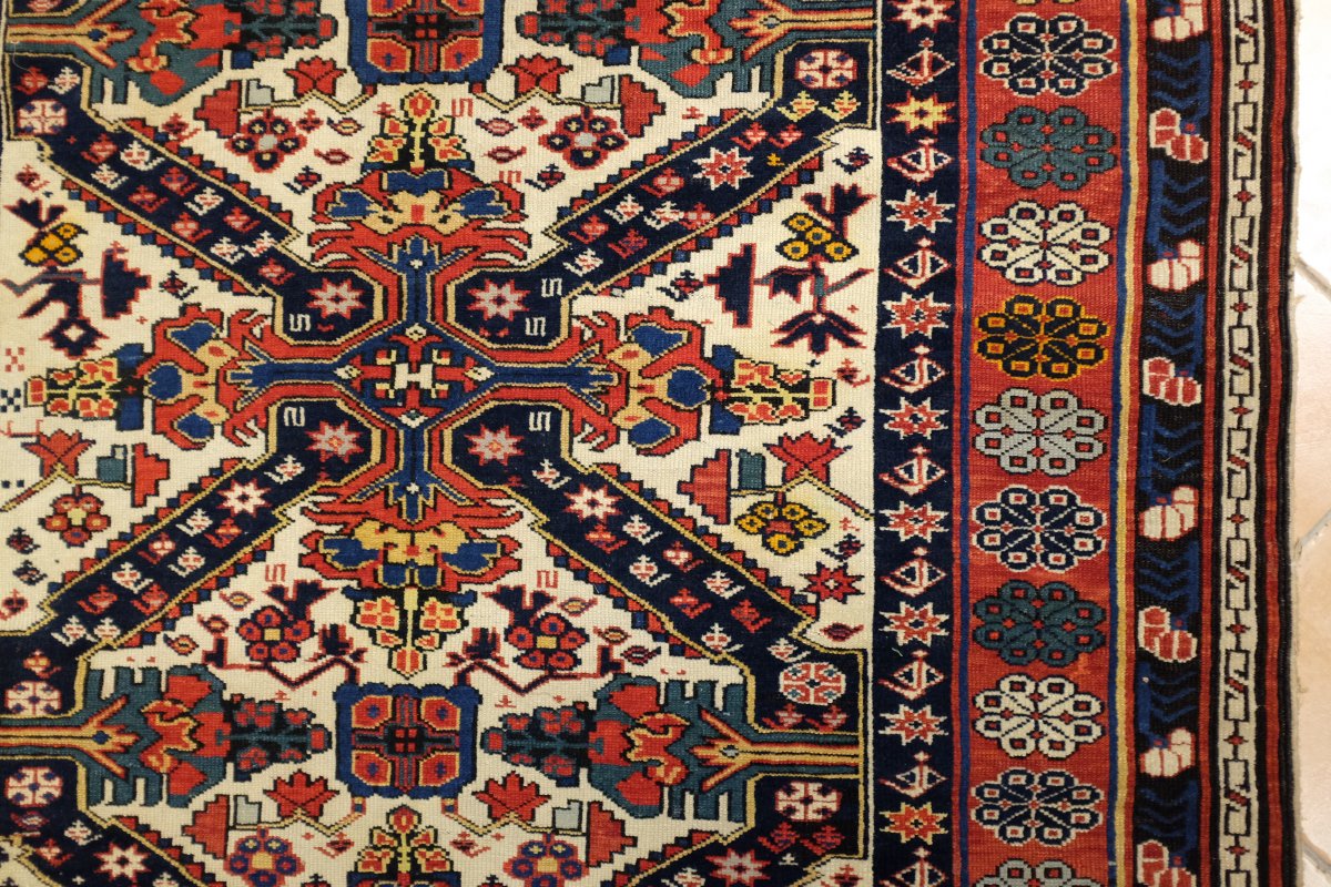 Caucasus Seikour Rug From The XIX Century.-photo-1