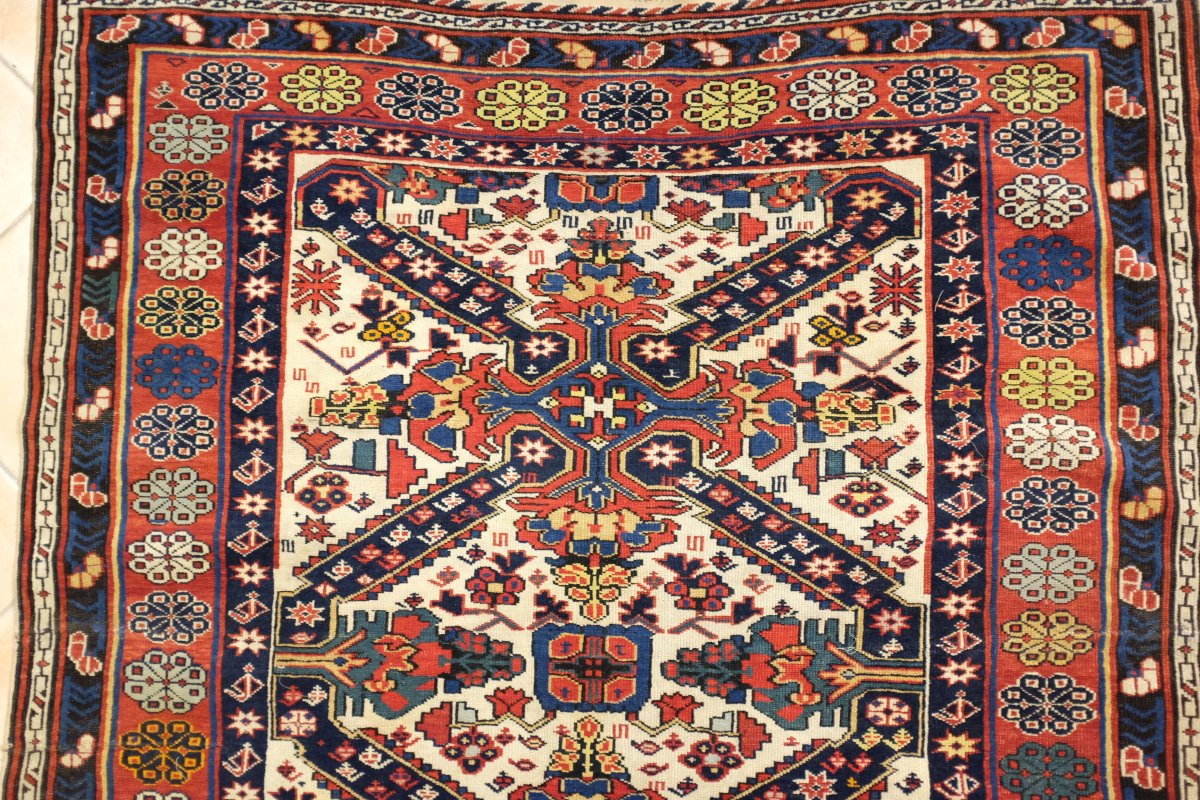 Caucasus Seikour Rug From The XIX Century.-photo-2