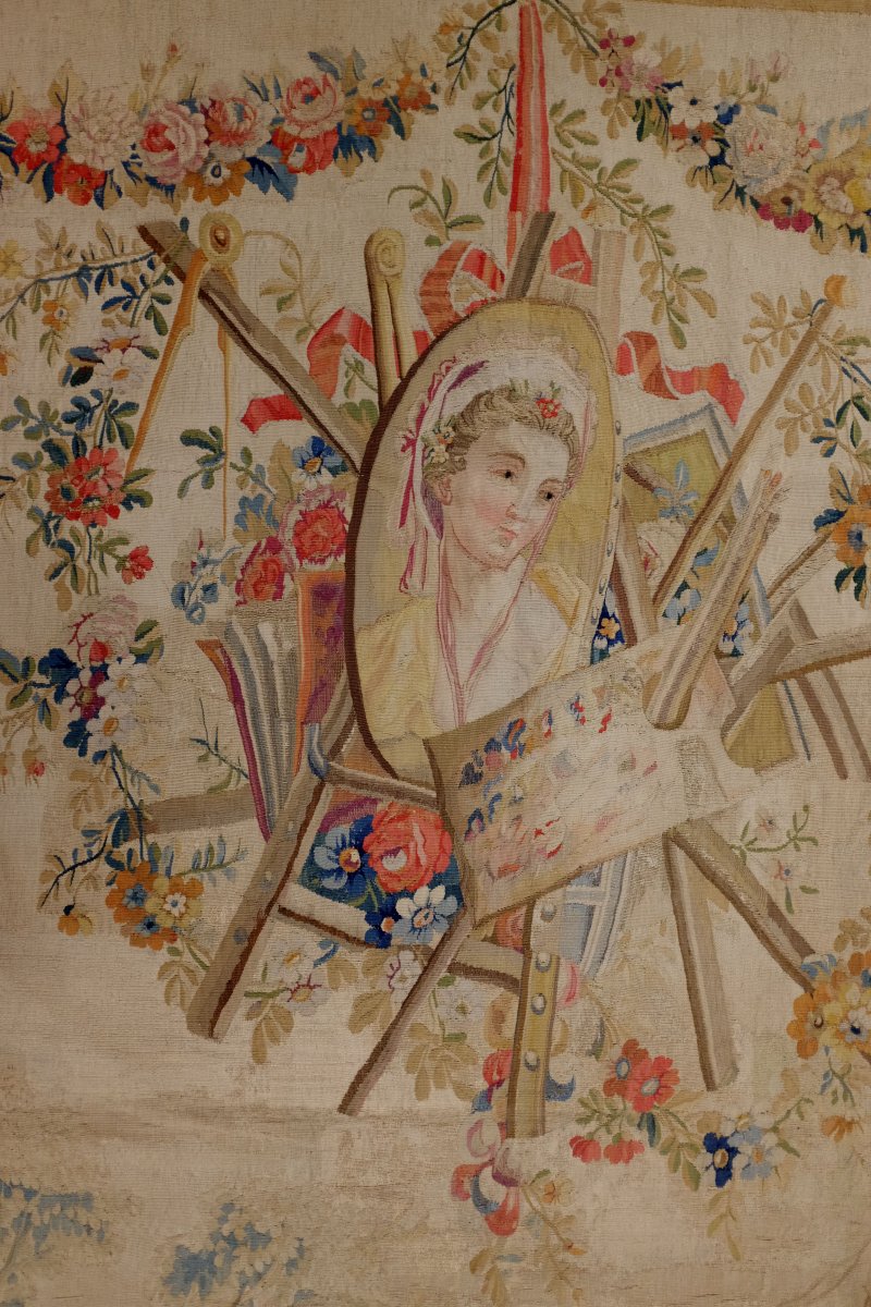 Aubusson Tapestry XVIII Century Marine Scene-photo-3