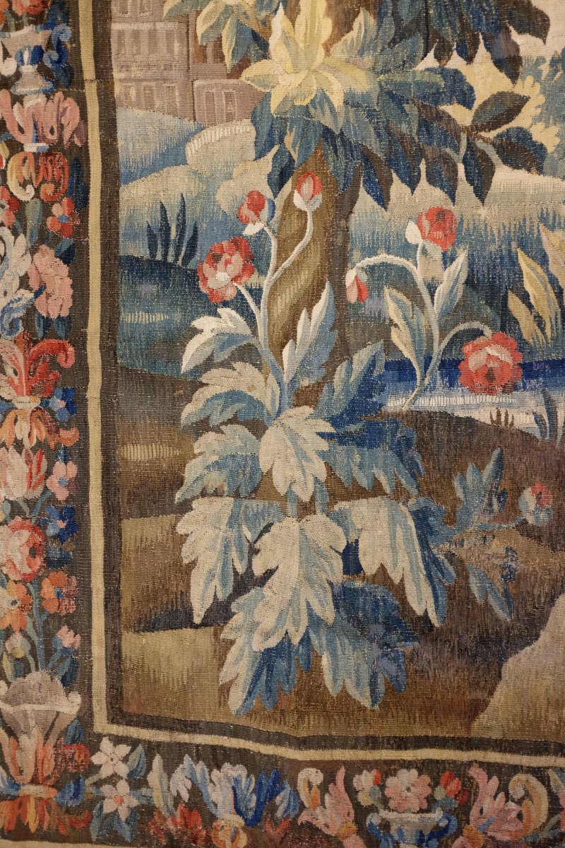 Tapisserie Verdure Felletin d'époque Louis XV-photo-3
