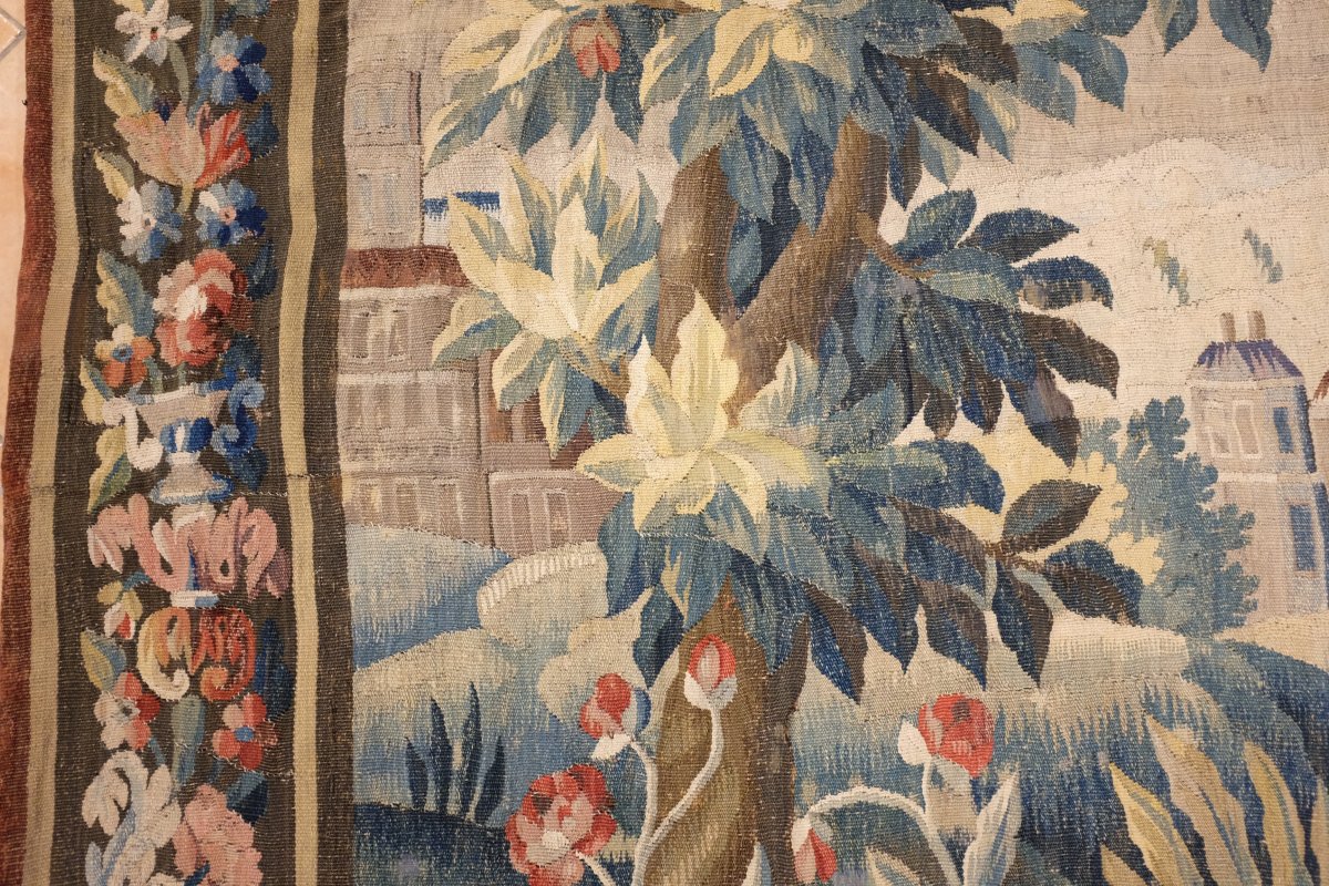 Tapisserie Verdure Felletin d'époque Louis XV-photo-2