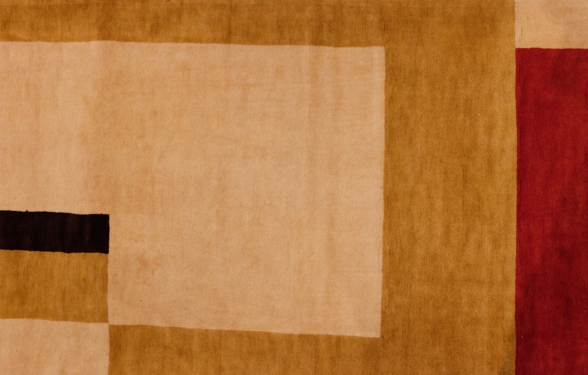 Hand Knotted Art Deco Style Rug-photo-2