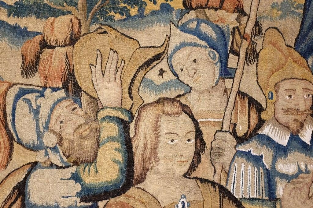Tapisserie Audenarde Flandres Vers 1580  Le roi David  -photo-1