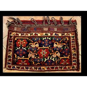 Tapis Sac Afchar Sud Ouest Perse Vers 1880