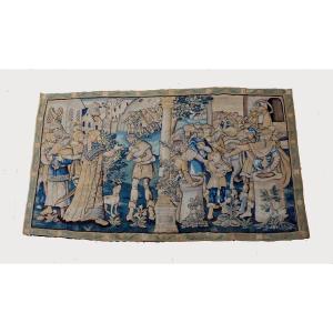 Tapisserie Audenarde fin XVI siècle Scène Biblique 