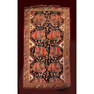 Tapis Afchar Perse Vers 1890 