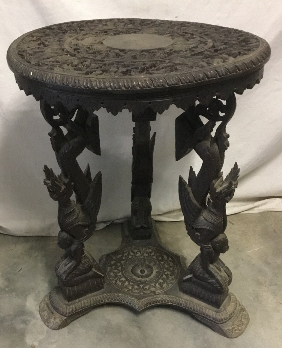 Indonesian Pedestal Table-photo-3