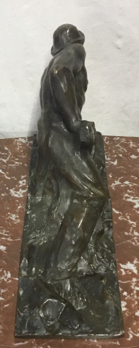 Sculpture En Bronze Art Déco-photo-2