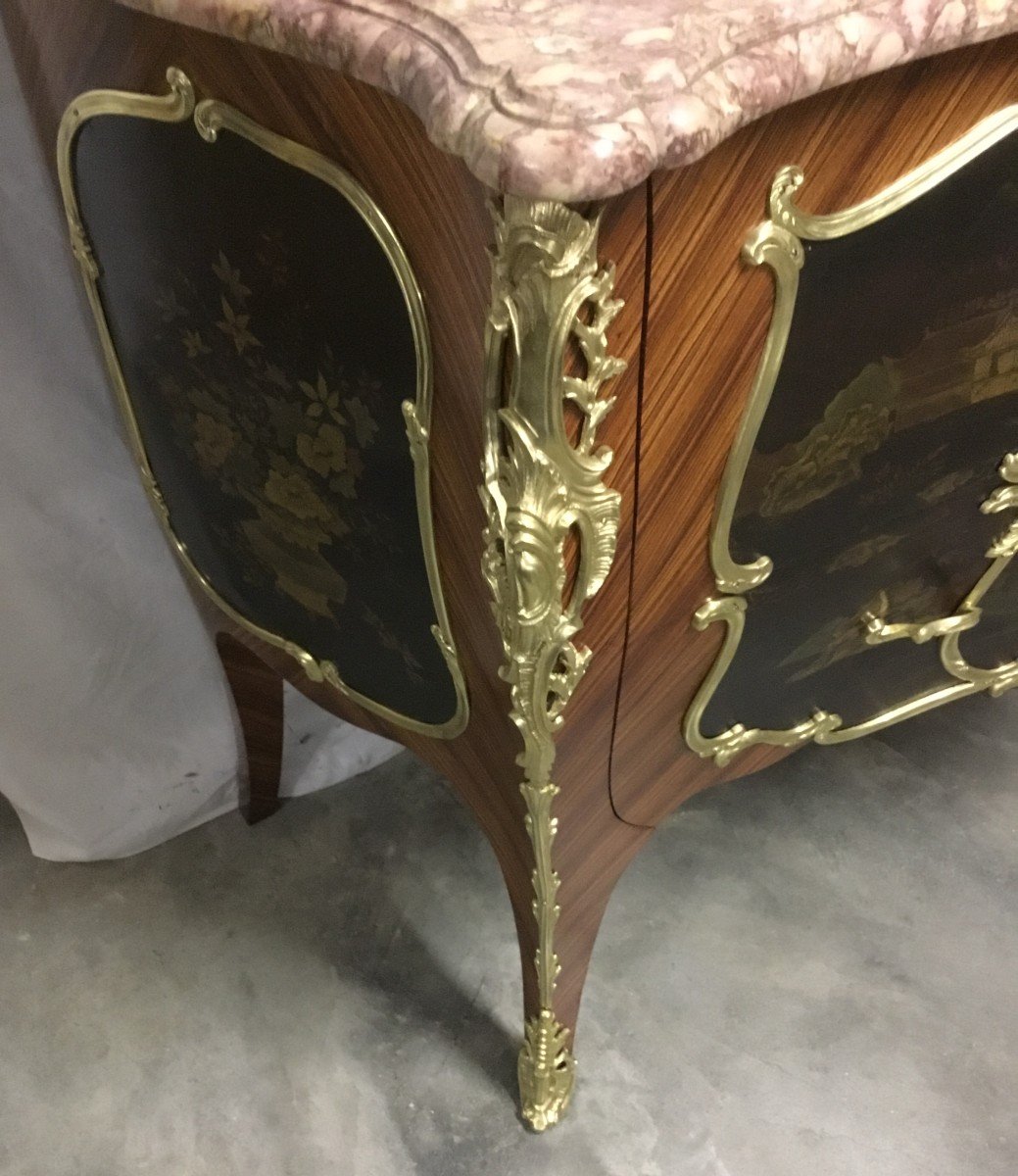 Commode En Laque Style Louis XV-photo-2