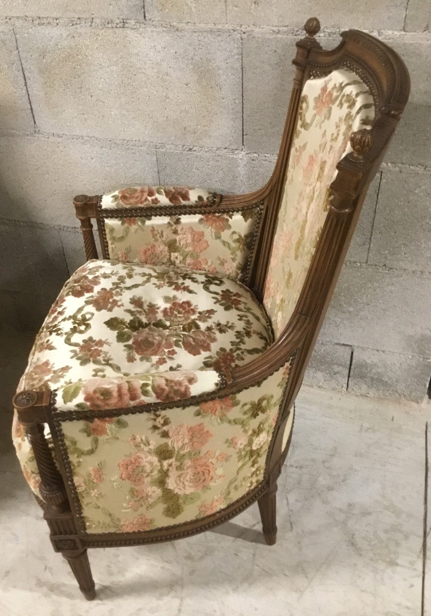 Pair Of Bergeres Louis XVI-photo-1
