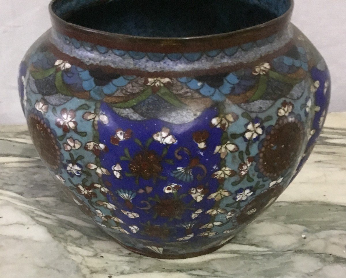 Vase En Cloisonné-photo-3