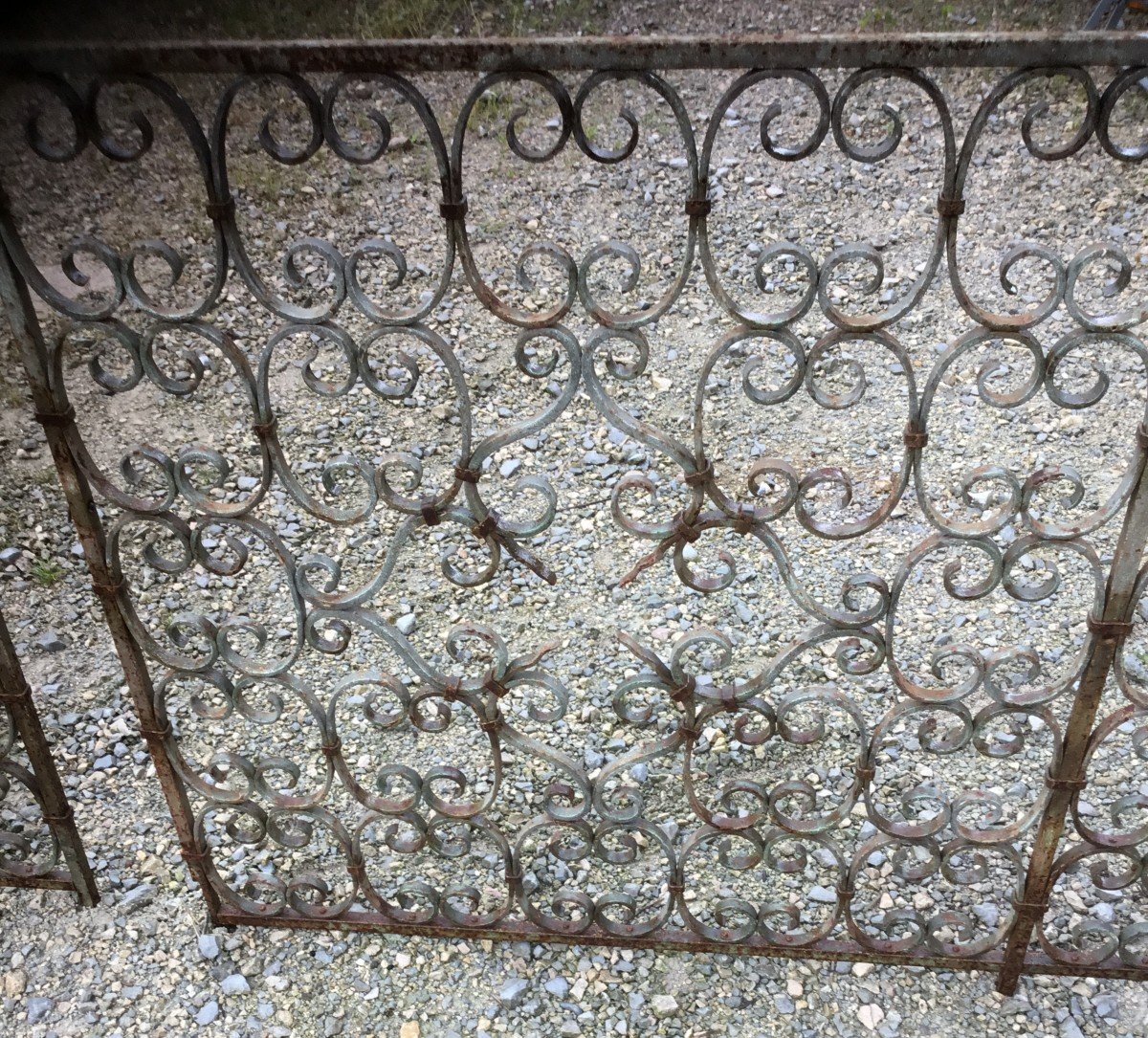 Pair Of Wrought Iron Grilles-photo-3