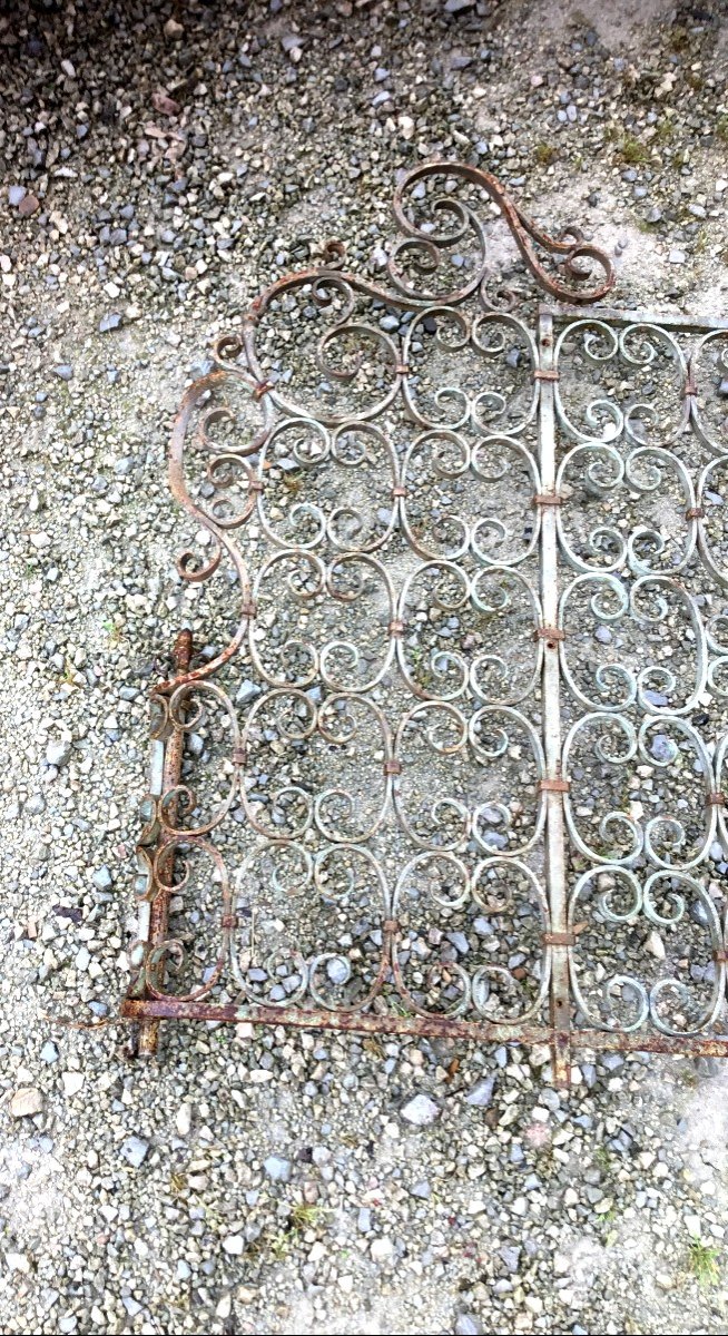 Pair Of Wrought Iron Grilles-photo-7