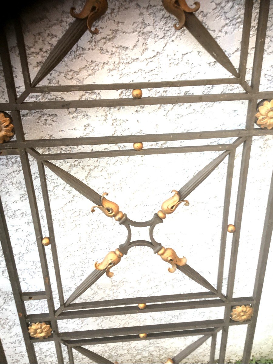 Pair Of Wrought Iron Grilles-photo-2