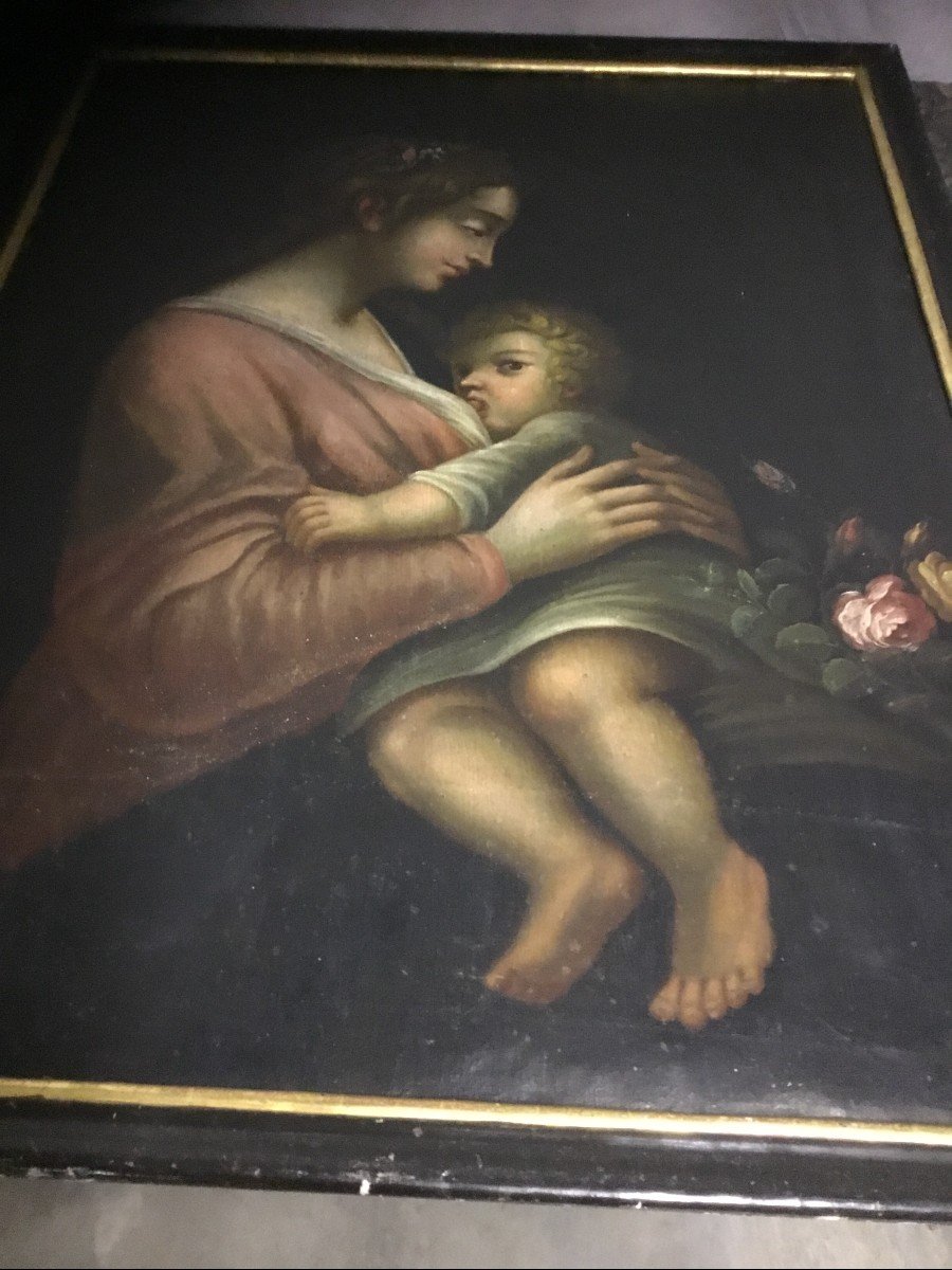 Tableau " Vierge à l'Enfant "-photo-4