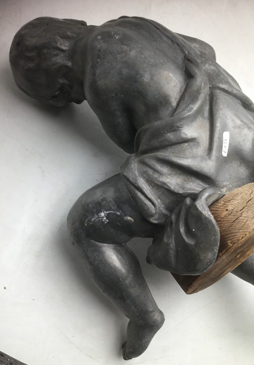 Cherub And Dolphin Statue-photo-3