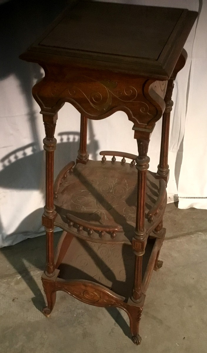 Sellette En Noyer Napoléon III-photo-2
