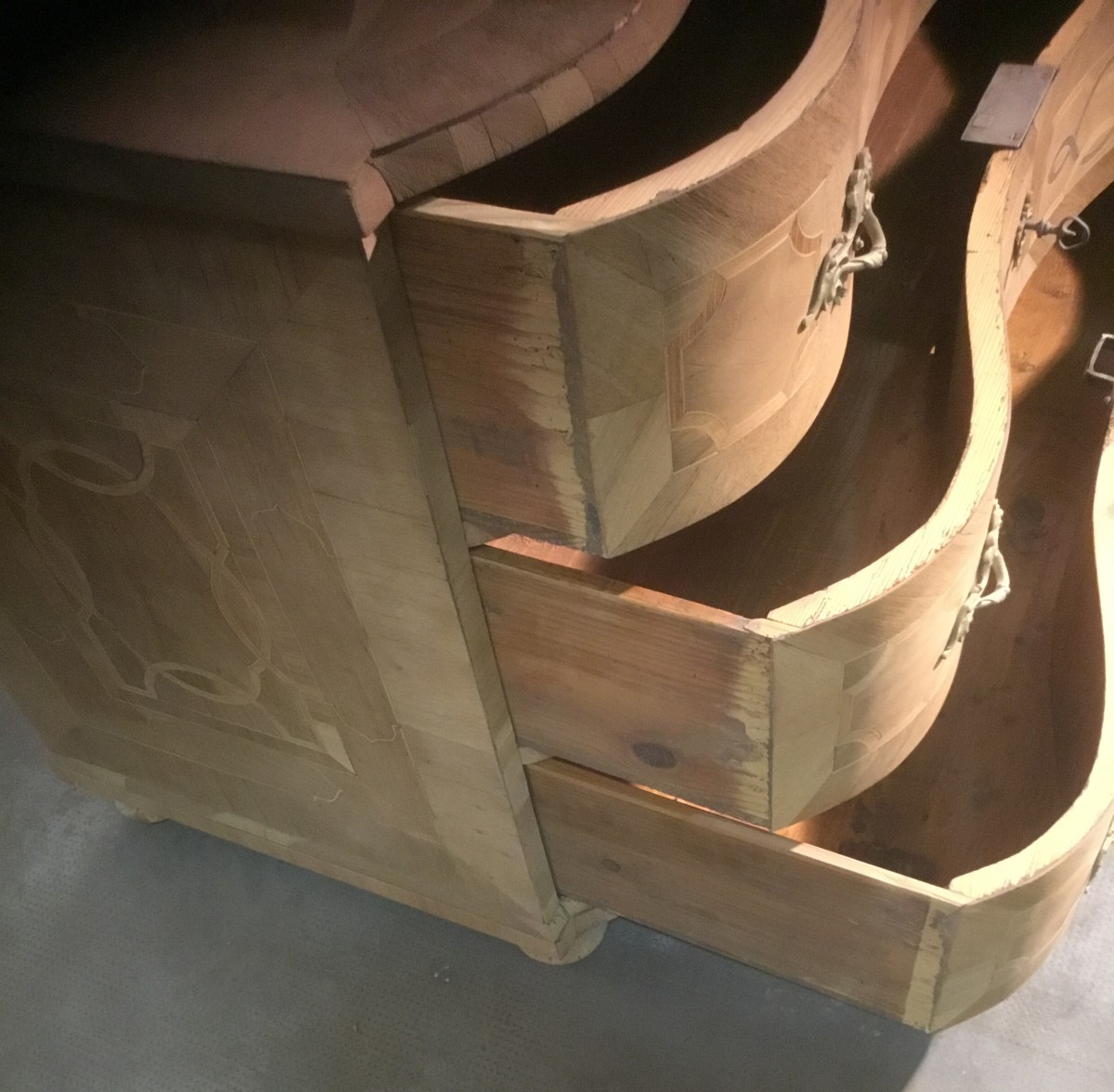 Commode Louis XIV Marquetée-photo-3
