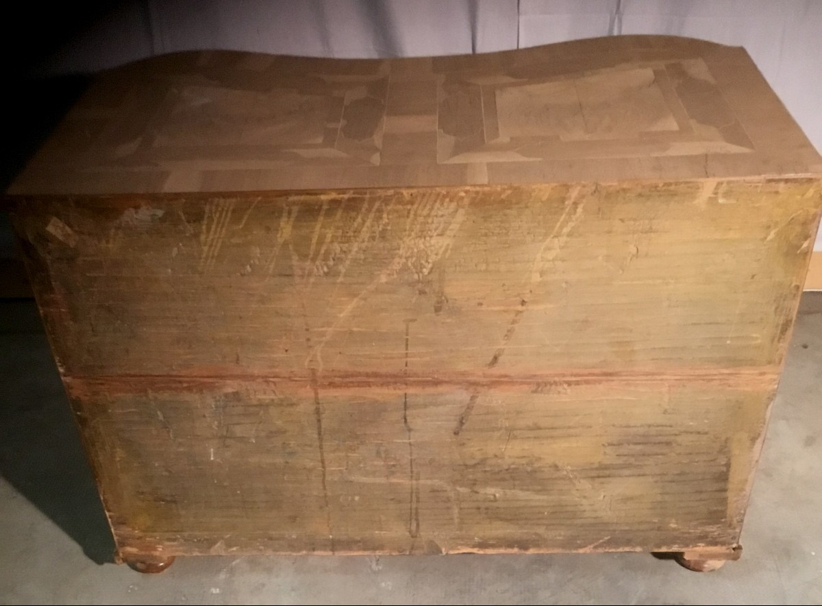 Commode Louis XIV Marquetée-photo-2