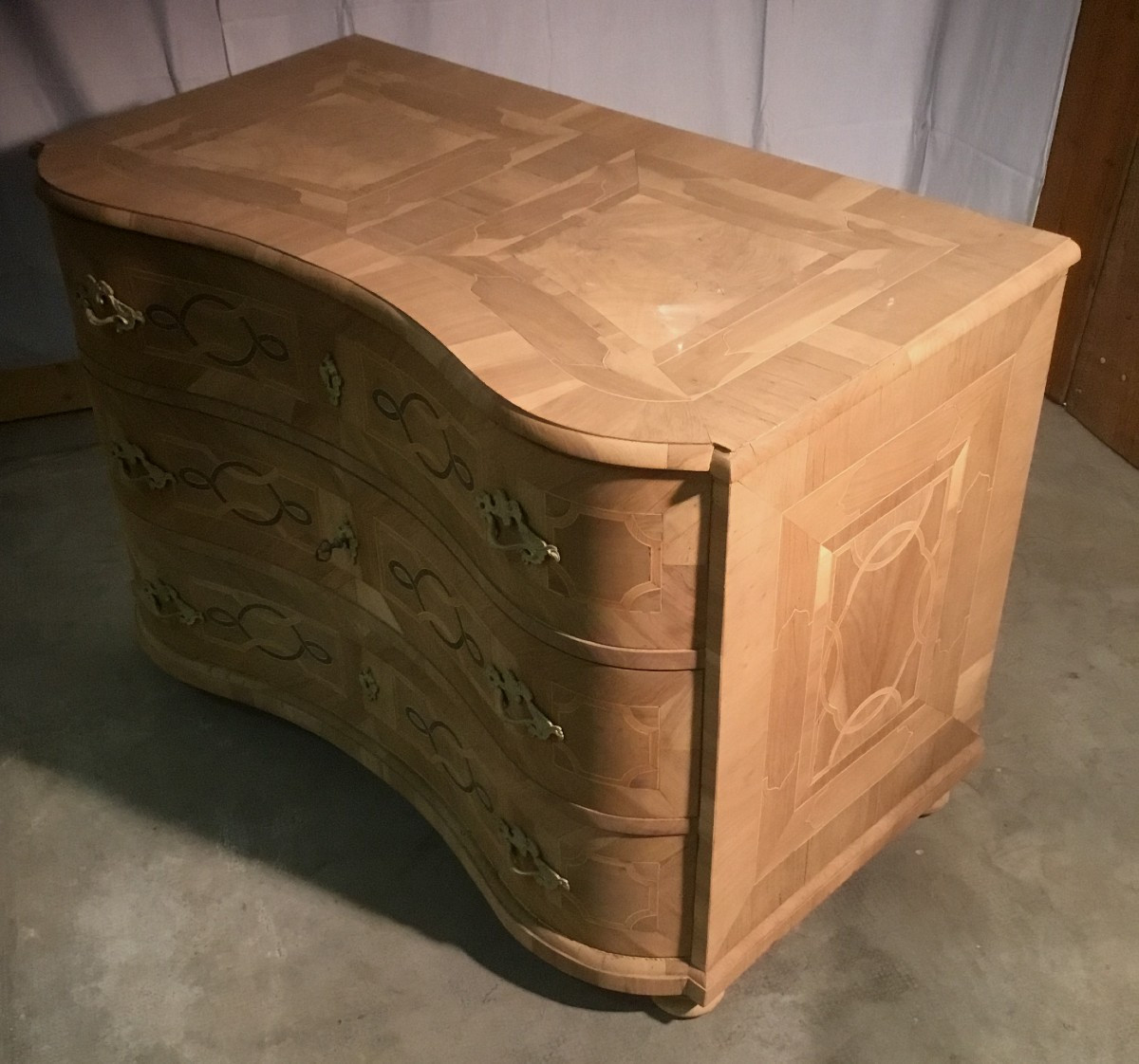 Commode Louis XIV Marquetée-photo-3