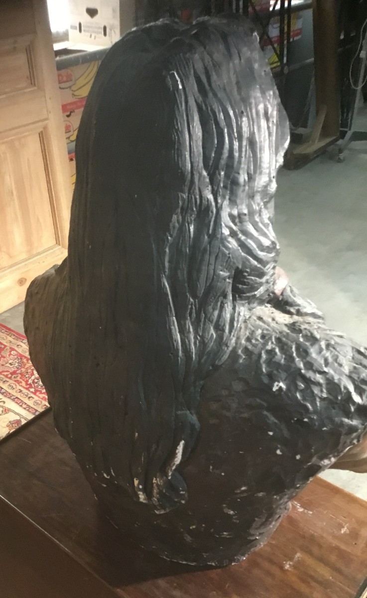 Plaster Bust Of An Indian-photo-1