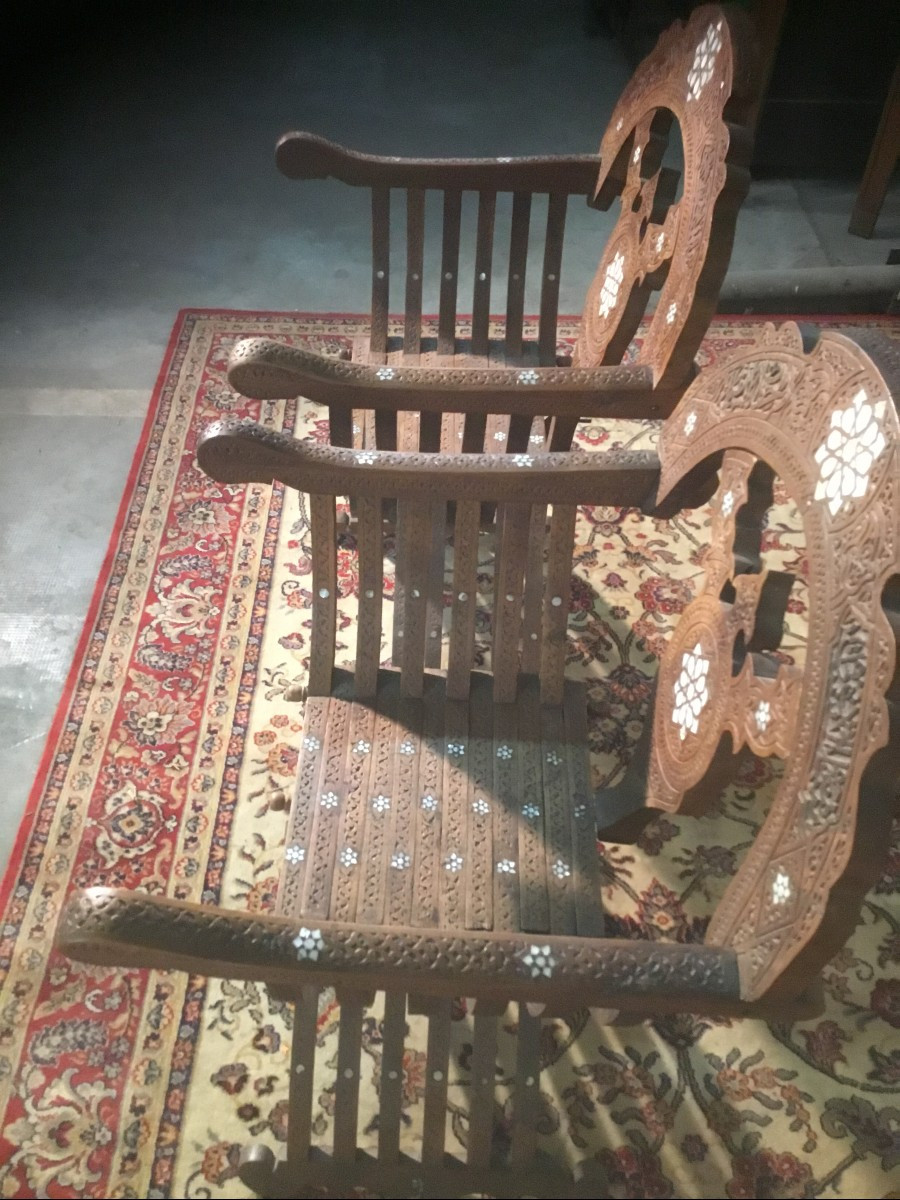 Pair Of Syrian Armchairs-photo-6