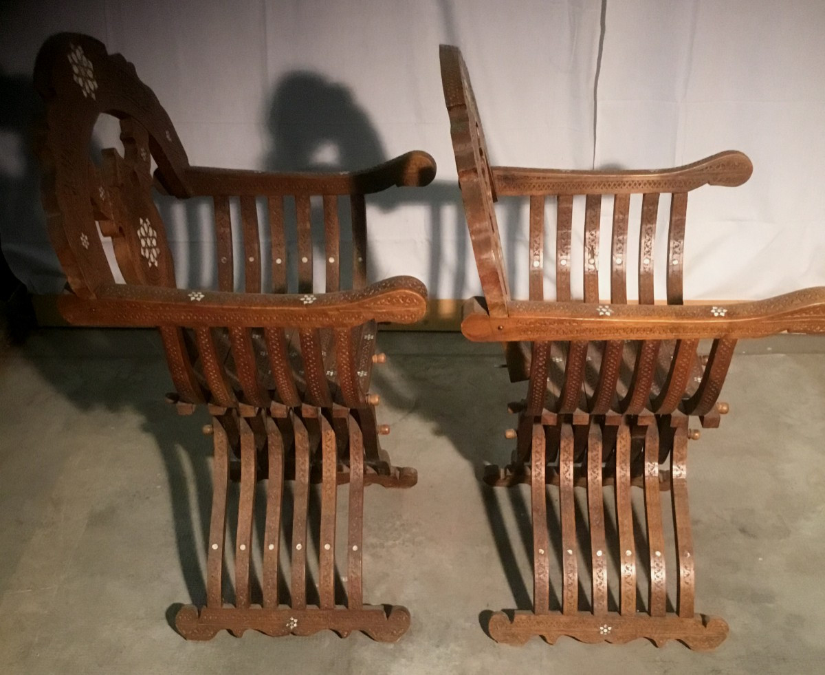 Pair Of Syrian Armchairs-photo-2
